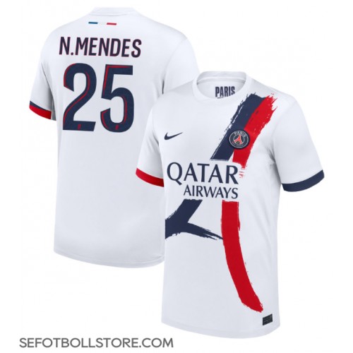 Paris Saint-Germain Nuno Mendes #25 Replika Bortatröja 2024-25 Kortärmad